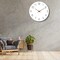 Wall Clock 10 Inch Silent Non Ticking Wood Wall Clocks Battery Operated - Wooden White Modern Office Simple Minimalist Clock Decorative for Kitchen,Home,Bathroom,Living Room(10" White)